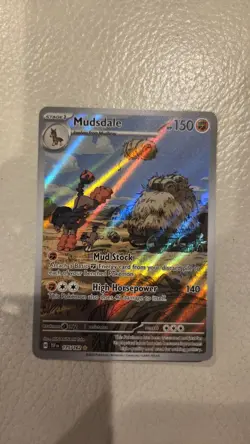 Mudsdale 175/162 Illustration Rare Temporal Forces Pokemon Holo Near Mint - Image 1