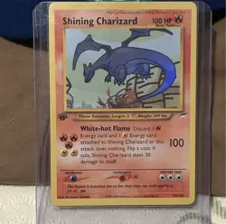 Pokemon Custom 1st Edition shining Charizard Holo - Image 1