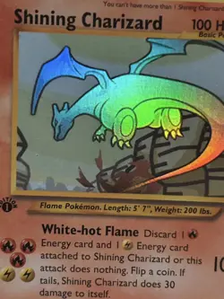 Pokemon Custom 1st Edition shining Charizard Holo - Image 3