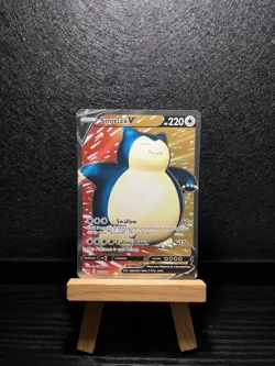 Pokemon - Snorlax V - 197/202 - Sword & Shield Base Set - Full Art Holo Rare NM - Image 1