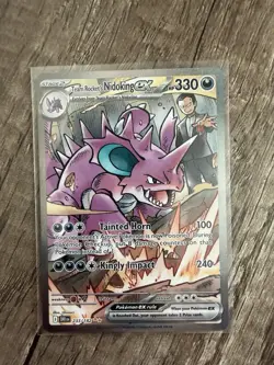 Team Rocket’s Nidoking ex 233/182 SIR Destined Rivals Pokemon NM/Mint - Image 1