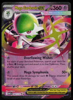 Mega Gardevoir ex 060/132 Double Rare Mega Evolution Pokemon Holo Near Mint - Image 1