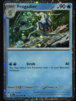 Pokemon Frogadier Swirl 🌀 Cosmo Holo Rare 057/197 Promo Pokemon TCG NM - Image 1