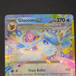 Glaceon ex 026/131 Holiday Calendar Stamp Holo Double Rare Pokemon SV Prismatic - Image 2