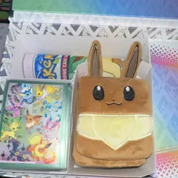 Pokemon Prismatic Evolutions Eevee Deck Case 65ct Standard Size Cardboard - Image 3