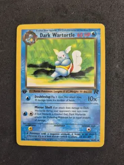 Pokemon Dark Wartortle 46/82 ENG 1. Edition Uncommon Team Rocket 1999 - Image 1