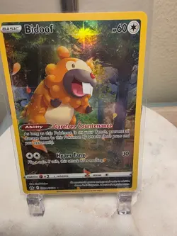 Bidoof GG29/GG70 SWSH: Crown Zenith: Galarian Gallery Holo English Pokemon TCG - Image 1