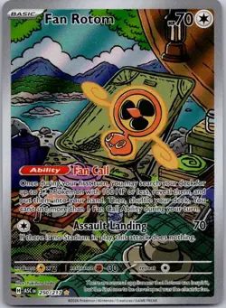 Fan Rotom 250/217 Illustration Rare Ascended Heroes Pokemon Holo Near Mint - Image 1