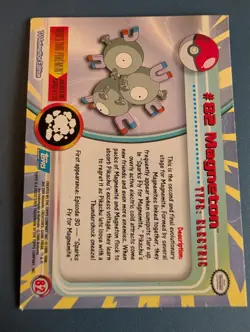 Magneton #82 from the 2000 Topps Pokemon TV Animation Series 2. - Image 2