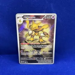 Pokemon MEP 009 - Black Star Promo Alakazam Full Art - NM - Image 1