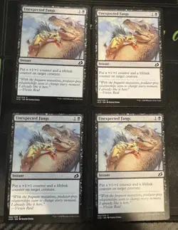 Unexpected Fangs X4 Ikoria Lair of Behemoths Magic the Gathering MTG - Image 1