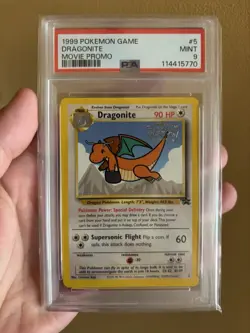 Dragonite 1999 Pokemon TCG Movie Promo #5 English PSA 9 - Image 1