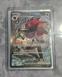 Pokemon TCG N's Zoroark ex 286/217 HEAVY DMG - Image 1