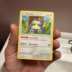 Pokemon NM Unbroken Bonds Holo Snorlax Ft. Pikachu/Torchic 158/214 - Image 1