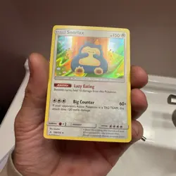 Pokemon NM Unbroken Bonds Holo Snorlax Ft. Pikachu/Torchic 158/214 - Image 2