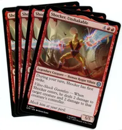 x4 Shocker, Unshakable - 0089 - Marvel's Spider-Man - MTG - SHIPS NOW - Image 1