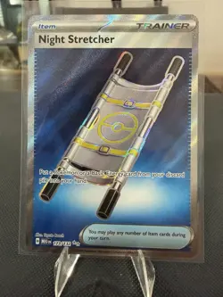 Pokemon TCG Night Stretcher 173/132 Hyper Rare Trainer Item Full Art Holo NM - Image 1