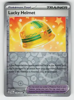 Lucky Helmet 158/167 Twilight Masquerade UC Reverse Holo NM/M Pokemon - Image 1
