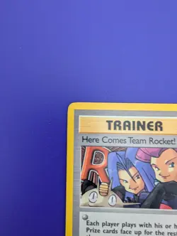 Pokemon TCG Team Rocket Here Comes Team Rocket Card 71/82 Non Holo Rare LP - Image 2