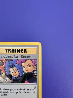 Pokemon TCG Team Rocket Here Comes Team Rocket Card 71/82 Non Holo Rare LP - Image 3