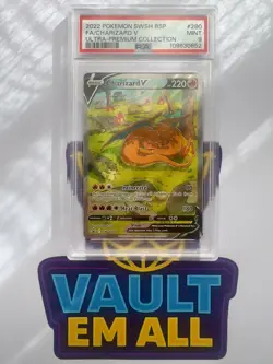 2022 POKEMON SWSH BLACK STAR PROMO #260 CHARIZARD V SWSH260 PSA 9 - Image 1