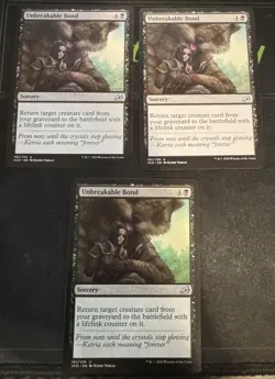 Unbreakable Bond X3 Ikoria Lair of Behemoths Magic the Gathering MTG - Image 1