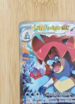 Mega Feraligatr ex 274/217 SIR Ascended Heroes Special Illustration Rare NM - Image 3
