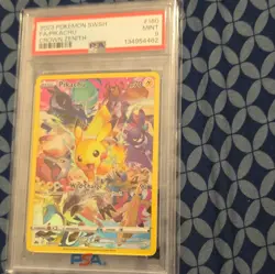 Pokemon Pikachu 160/159 Secret Rare Full Art Holo Crown Zenith PSA 9 English - Image 1