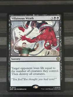 MTG | Villainous Wrath | Spider-Man | Rare | NM - Image 1