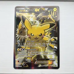 Pikachu EX XY124- Black Star Promo - Holo Full Art JUMBO - Pokemon Card TCG 2016 - Image 1