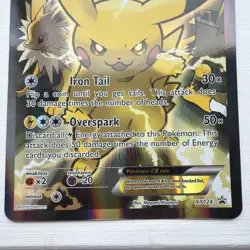 Pikachu EX XY124- Black Star Promo - Holo Full Art JUMBO - Pokemon Card TCG 2016 - Image 2