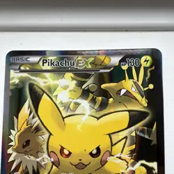 Pikachu EX XY124- Black Star Promo - Holo Full Art JUMBO - Pokemon Card TCG 2016 - Image 3