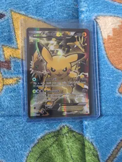 Pokemon TCG Pikachu EX XY124 Black Star Promo Card 2016 - Image 1