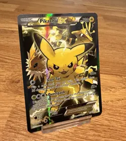 Pokemon TCG Pikachu EX XY124 Black Star Promo Card 2016 Normal Size LP - Image 5