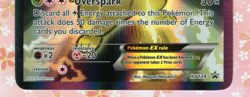 Pokemon Card TCG Pikachu EX Black Star Promo XY124 Lightly Played - Image 4
