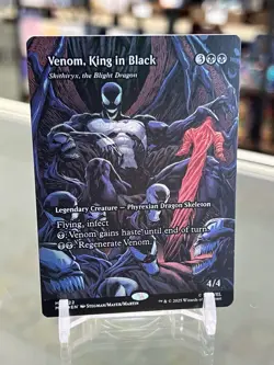 MTG Venom, King in Black - Skithiryx, the Blight Dragon (Borderless) Foil - Image 1