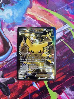 Pikachu EX XY124 Black Star Promo 2016 Standard Size Pokemon tcg - MP - Image 1