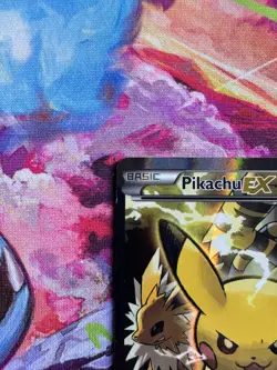 Pikachu EX XY124 Black Star Promo 2016 Standard Size Pokemon tcg - MP - Image 5