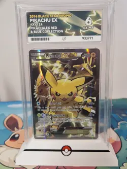 Pikachu EX Black Star Promo ACE 6 Holofoil Card XY124 2016 Pokemon TCG - Image 1
