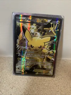 Pokemon TCG Pikachu EX XY124 Black Star Promo - Image 1