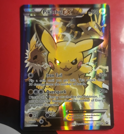 Pokemon TCG Pikachu EX XY124 Black Star Promo Holo, Excellent condition - Image 1