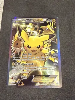 Pokemon TCG Pikachu EX XY124 Black Star Promo NM/LP Condition - Image 2