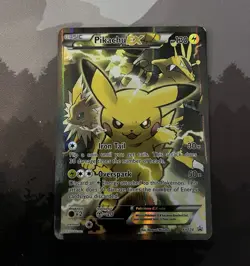 Pokemon TCG Pikachu EX XY124 XY Black Star Promos Promo Full Art Holo 2016 - Image 1