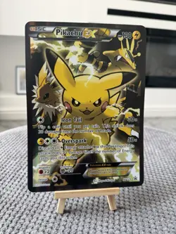 Pokemon Pikachu TCG EX Jumbo Black Star Promo Card XY124 - Image 3