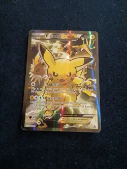 Pokemon TCG Pikachu EX XY124 Black Star Promo Card 2016 MP - Image 2