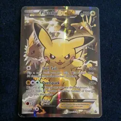Pokemon TCG Pikachu EX XY124 Black Star Promo Card 2016 MP - Image 4