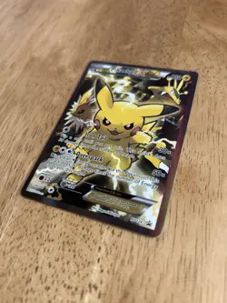 Pokemon TCG Pikachu EX XY124 Black Star Promo Card 2016 Near Mint Condition - Image 3