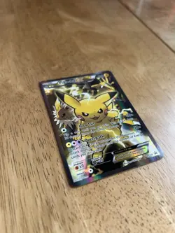 Pokemon TCG Pikachu EX XY124 Black Star Promo Card 2016 Near Mint Condition - Image 4
