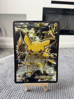 Pokemon Pikachu TCG EX Jumbo Black Star Promo Card XY124 - Image 1