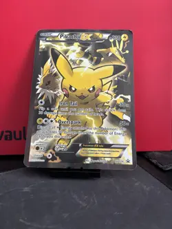 Pokemon Pikachu TCG EX Jumbo Black Star Promo Card XY124 - Image 1